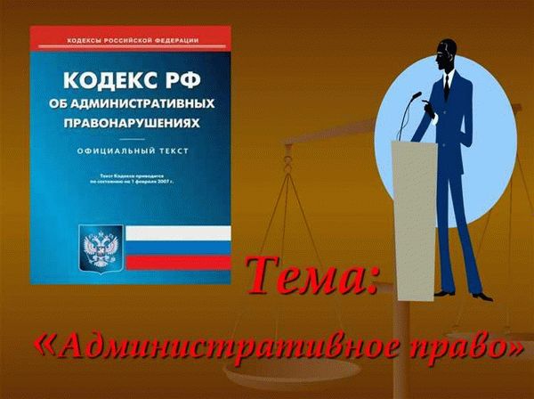 Административное право: основные принципы и применение