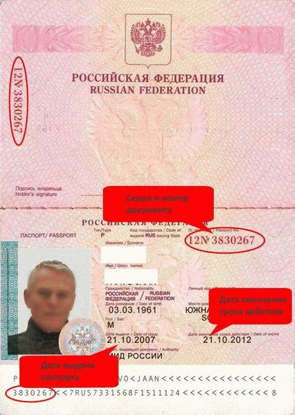 Где серия в иностранном паспорте?
