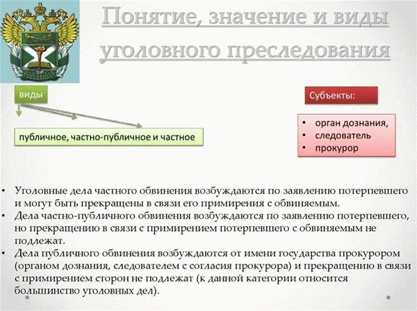 Обязательные элементы в процессе уголовного преследования: